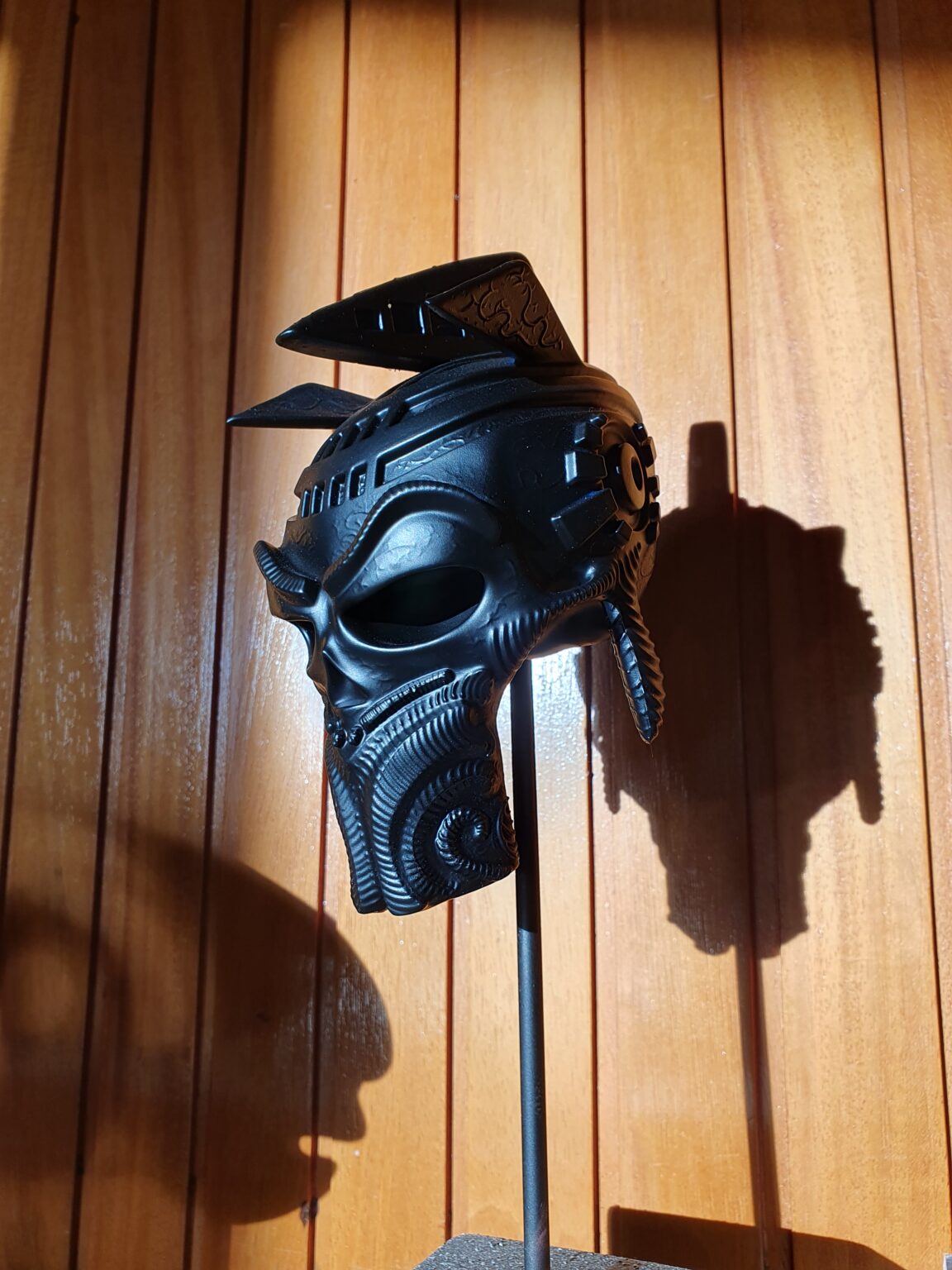 resin skull sculpture by specieskam