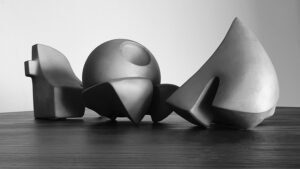 stainless steel sculpture by Katherine-Ann Mueller for specieskam
