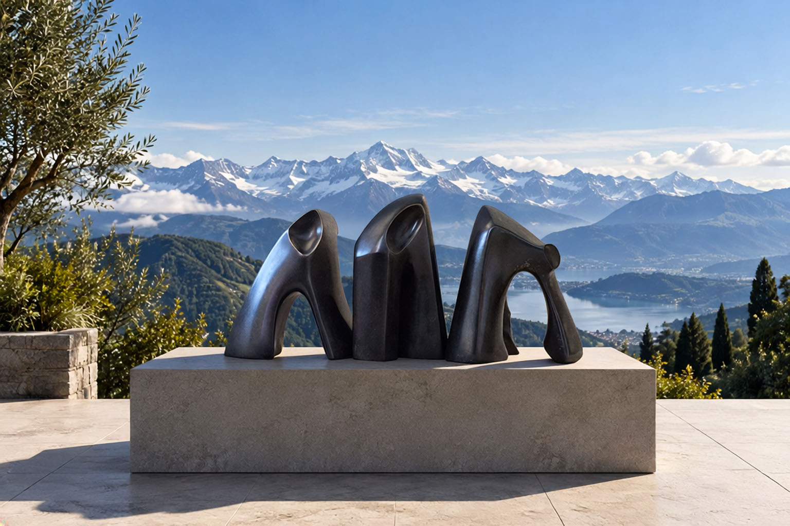 MONOLITHS bronze sculpture by Katherine-Ann Mueller for specieskam