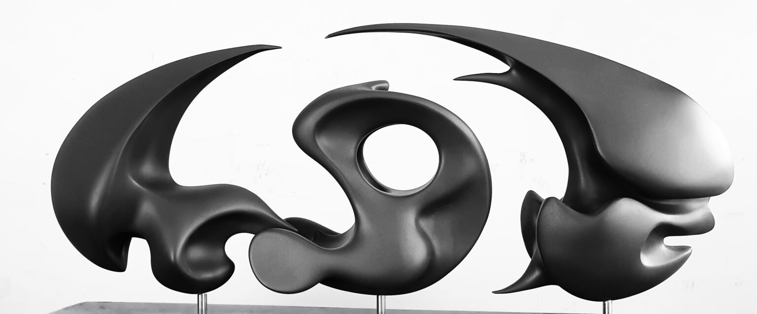 ALIEN-aluminium sculpture by Katherine-Ann Mueller for specieskam